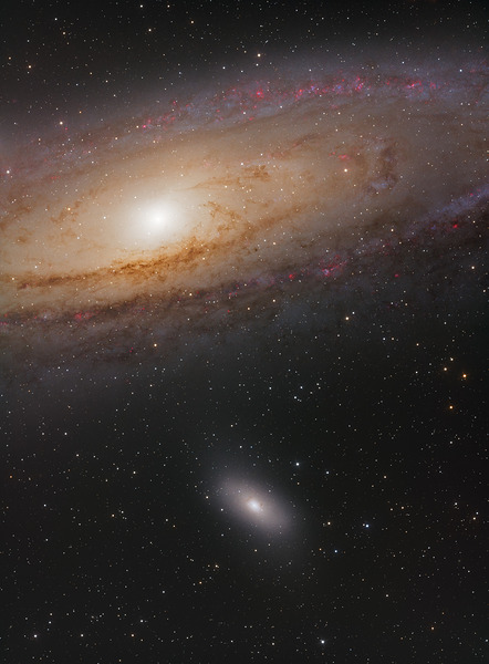 David and Goliath — M110 and the Andromeda Galaxy by Dean MacDonald Photos