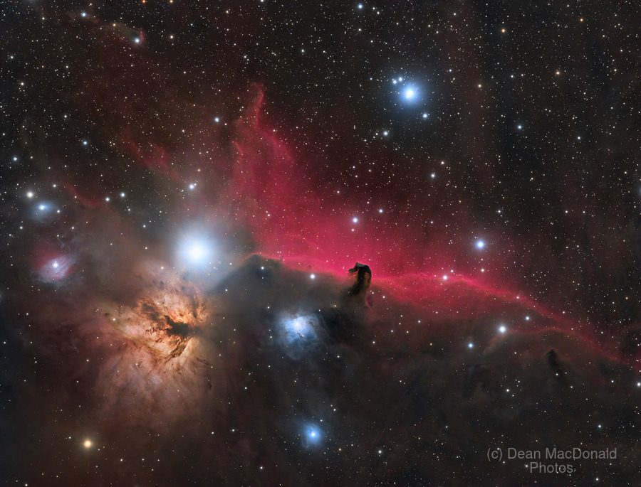 Horsehead & Flame Nebulae - IC 434 - NGC 2024   Print