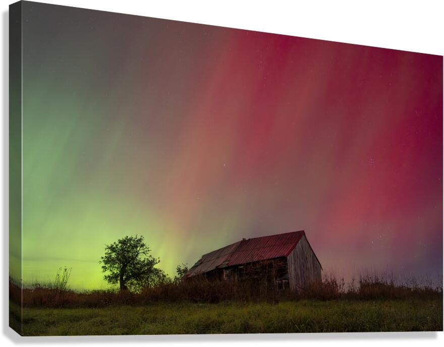 Kemble Barn Aurora Canvas Print