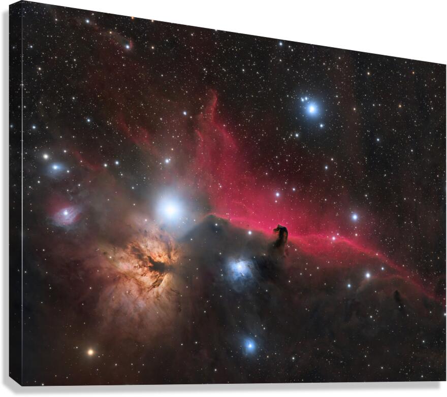 Horsehead & Flame Nebulae - IC 434 - NGC 2024  Canvas Print