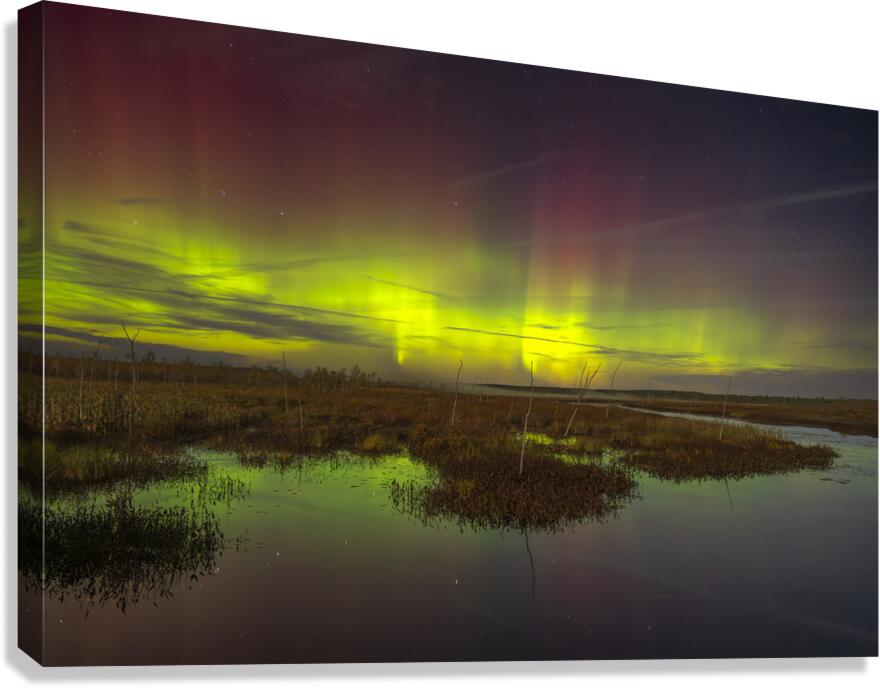 Rankin River Aurora Canvas Print
