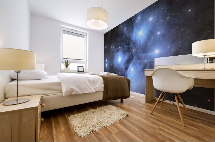 Pleiades Star Cluster - M45 Mural print