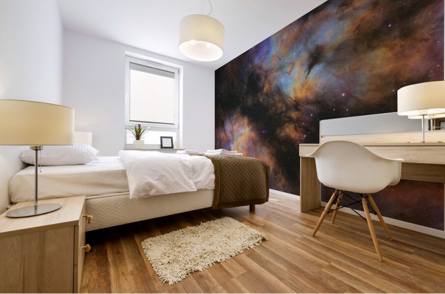 Butterfly Nebula - IC 1318 Mural print