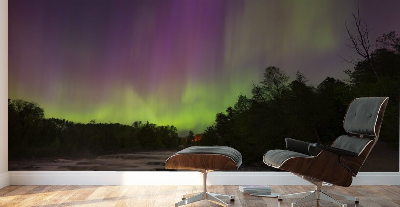 Sauble Falls Aurora Panorama Wall Murals