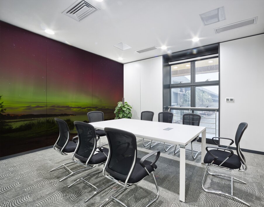 Balmy Beach Aurora Panorama Wall Printing