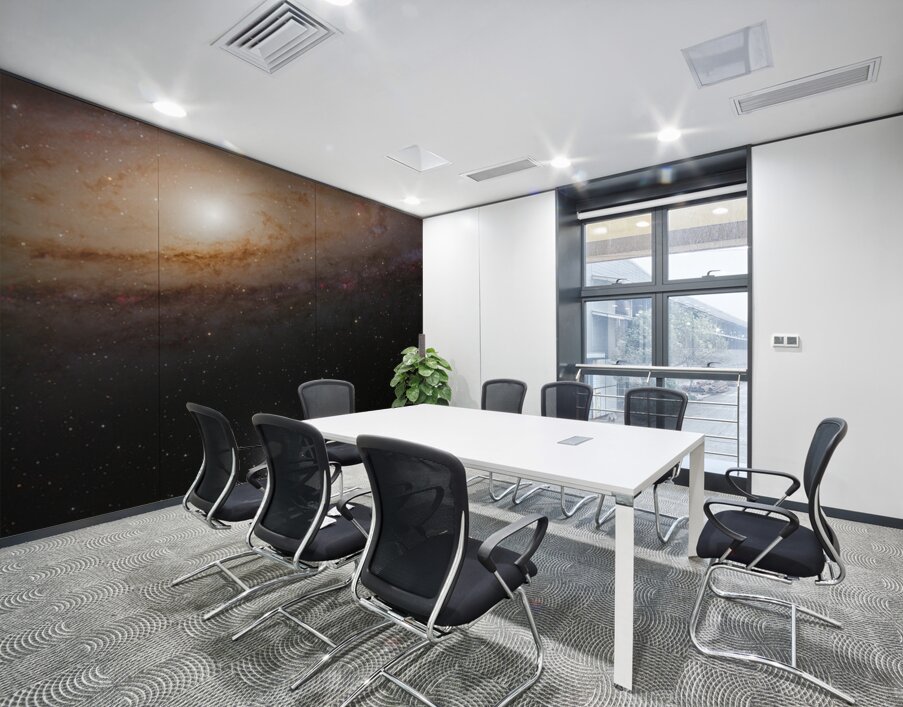 David and Goliath — M110 and the Andromeda Galaxy Wall Printing