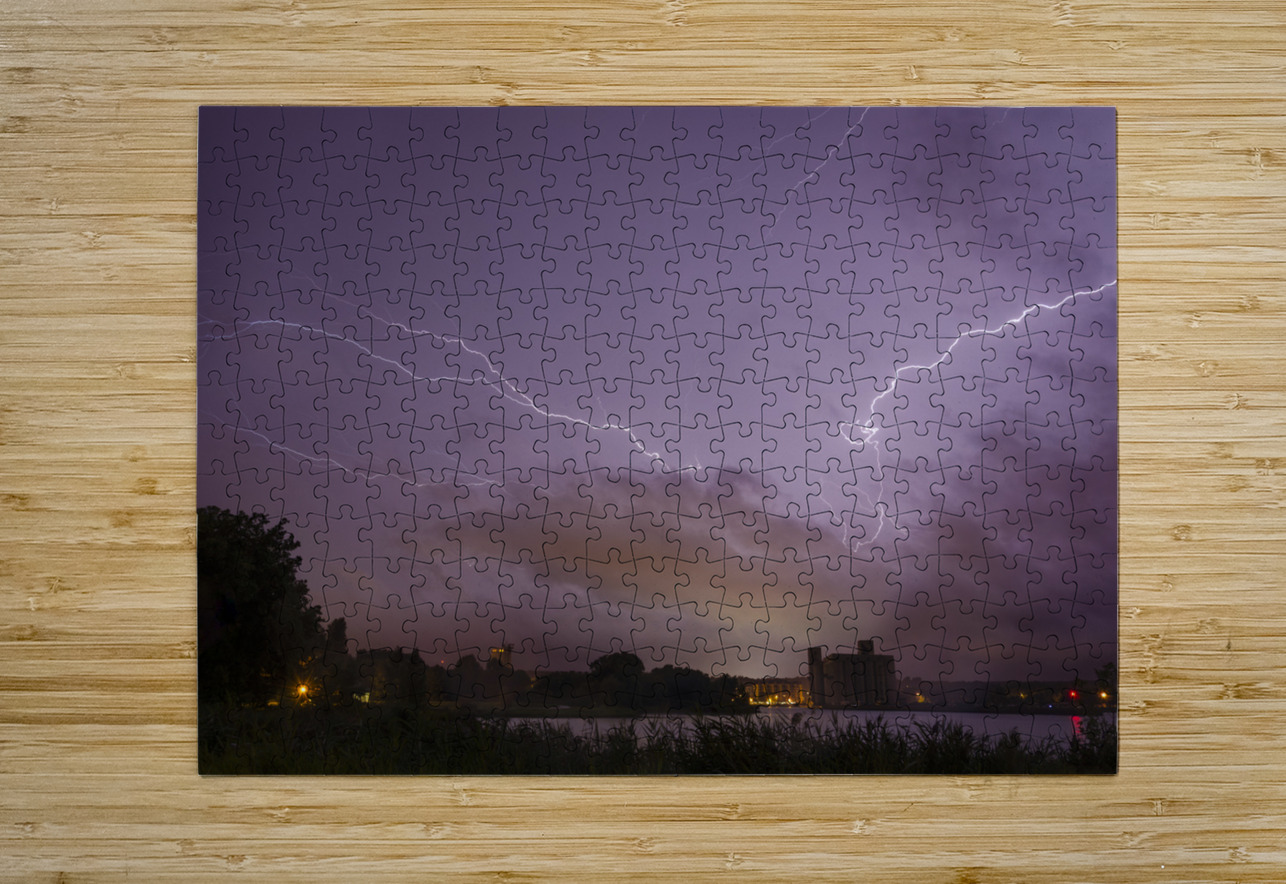 Bayshore Lightning Storm Dean MacDonald Photos Puzzle printing