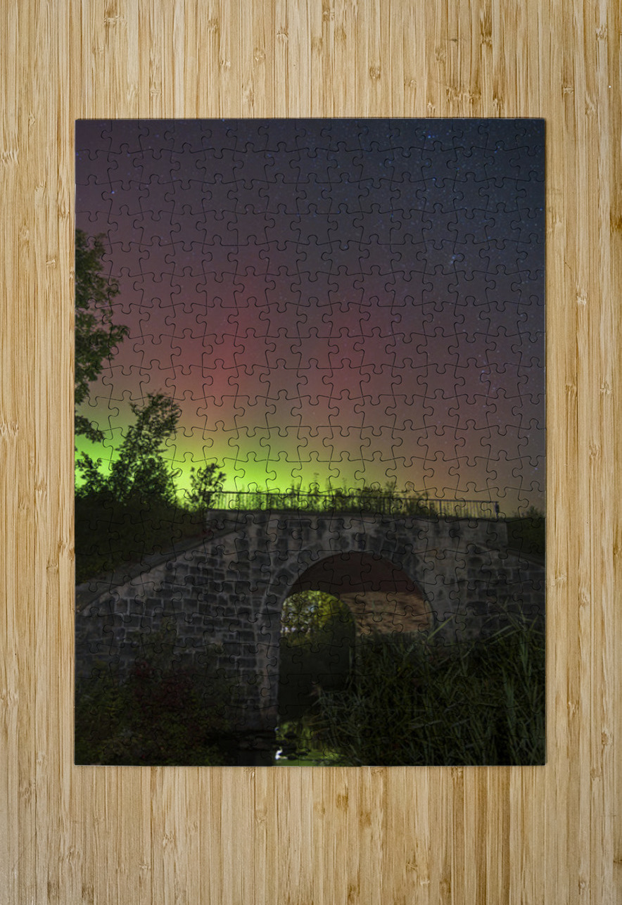 Rail Trail Bridge Aurora Dean MacDonald Photos Puzzle printing