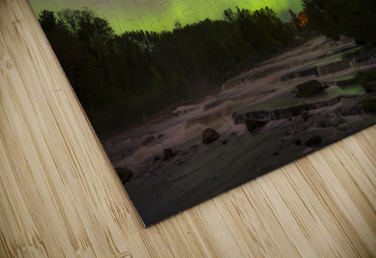 Sauble Falls Aurora Panorama Dean MacDonald Photos Puzzle